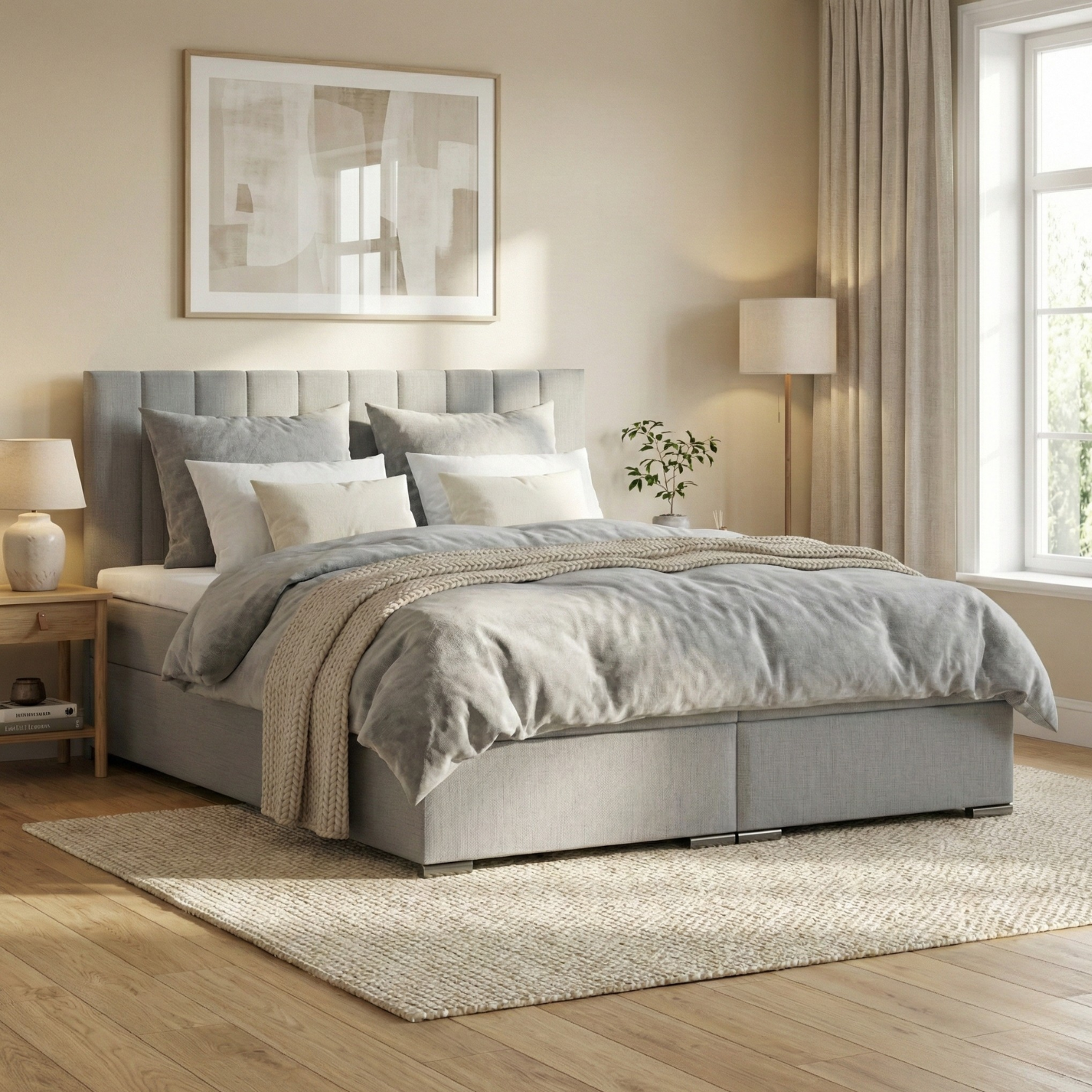 Łóżko AGEN 140x200 plecionka