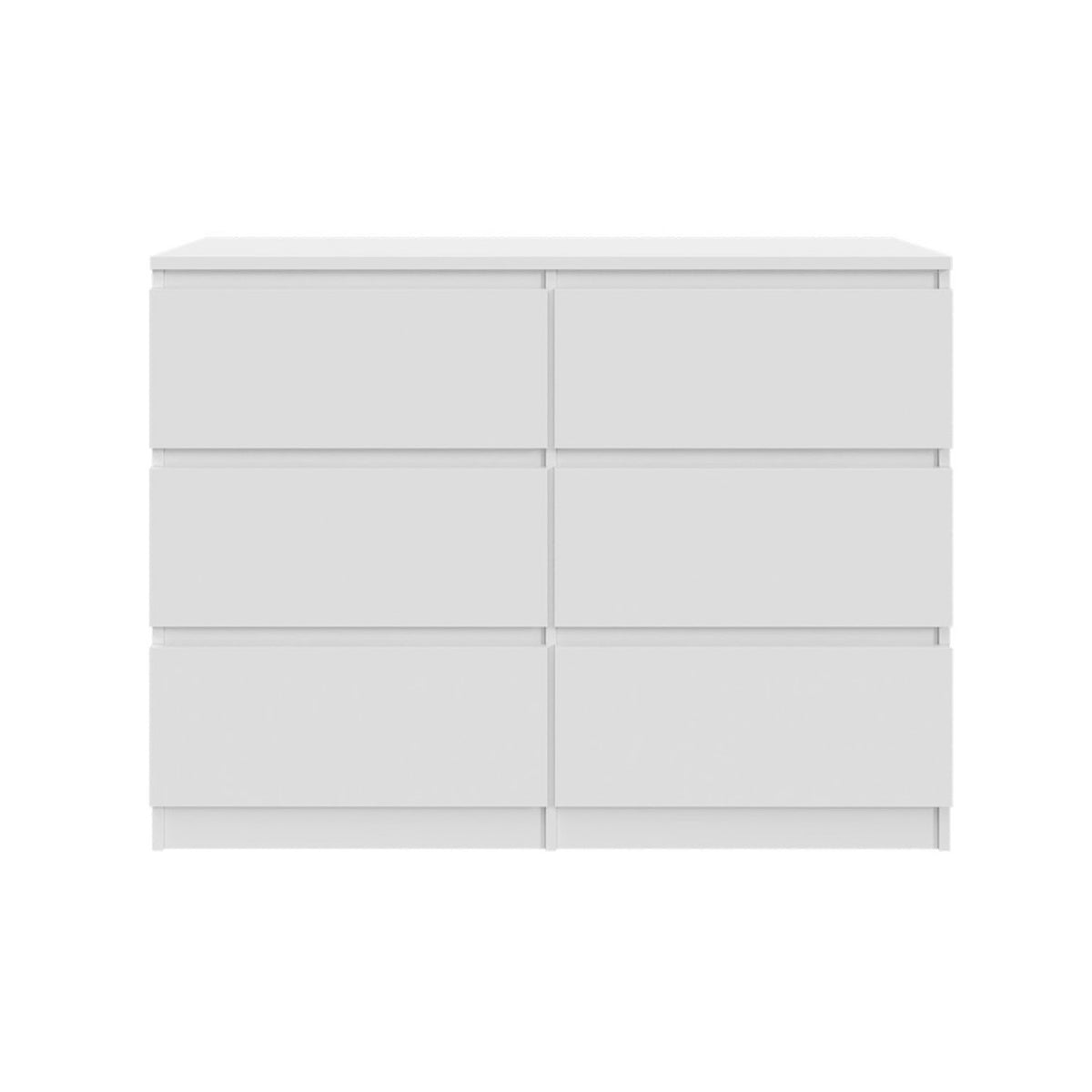 Komoda MODO 120 cm 6 szuflad Biały mat