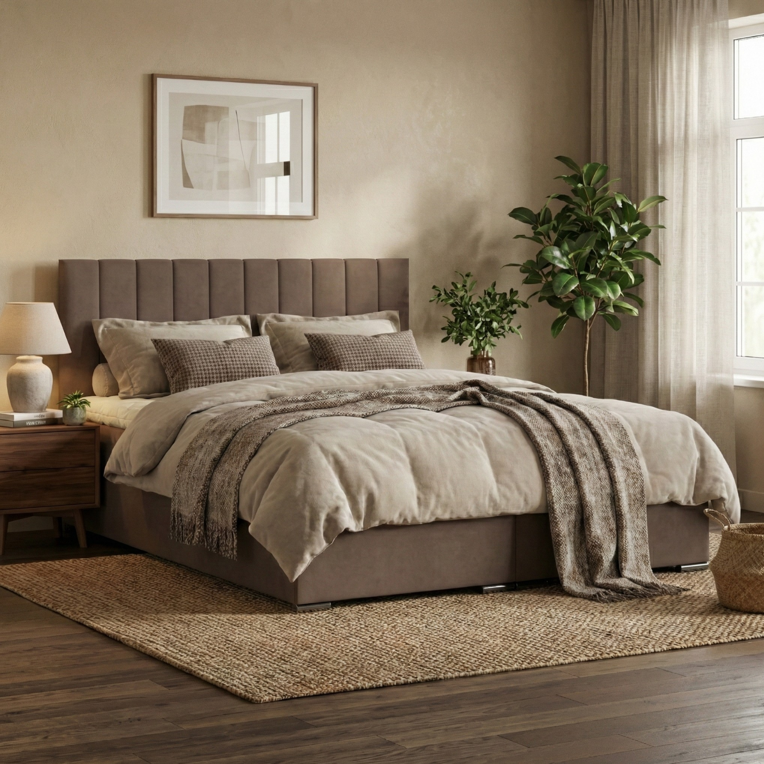 Łóżko AGEN 140x200 velvet