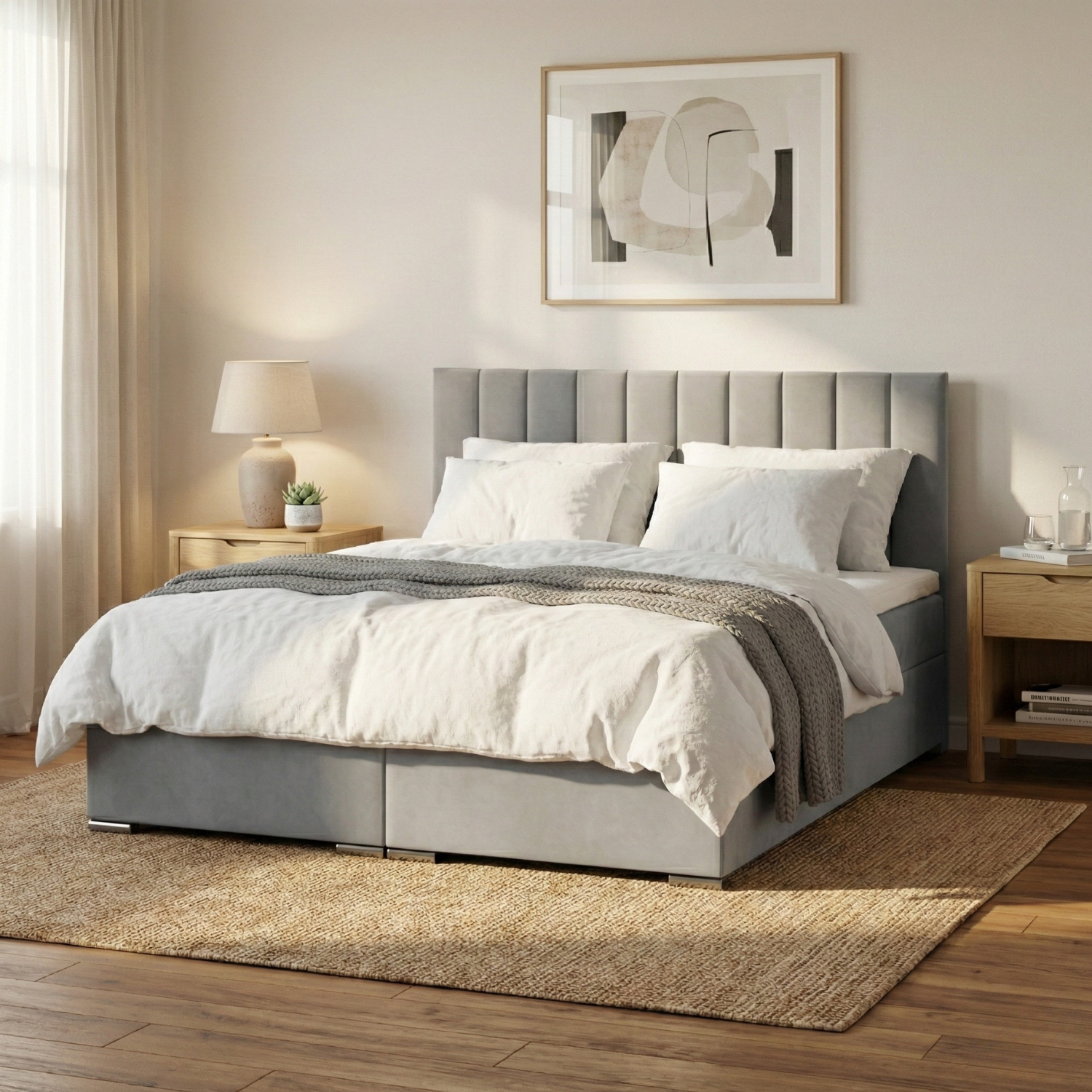 Łóżko AGEN 140x200 velvet
