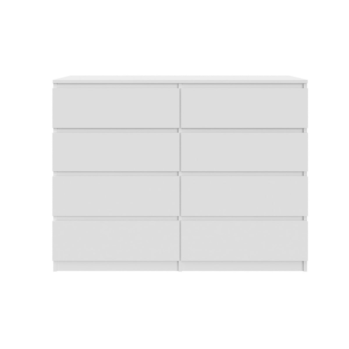 Komoda MODO 120 cm 8 szuflad Biały mat