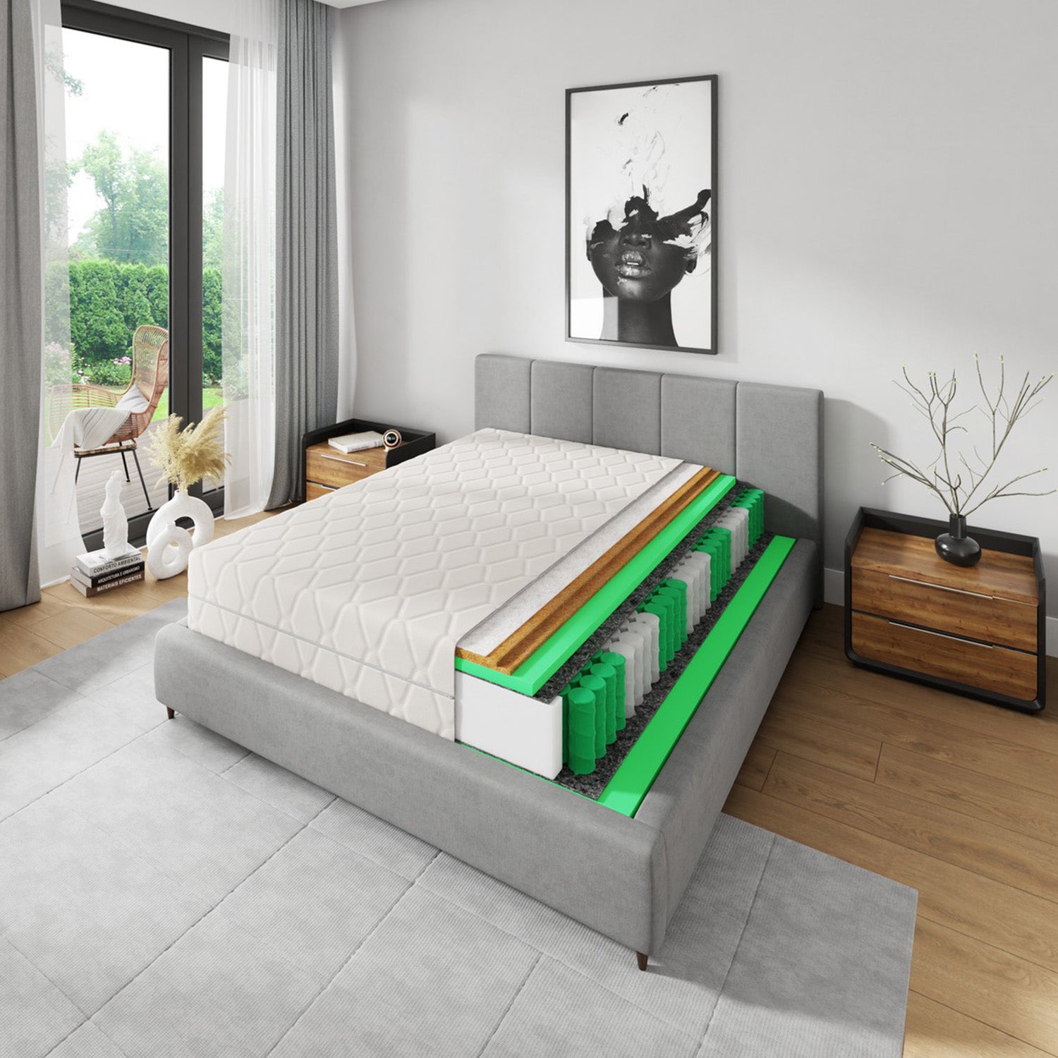 Materac kieszeniowy HARMONY 140x200
