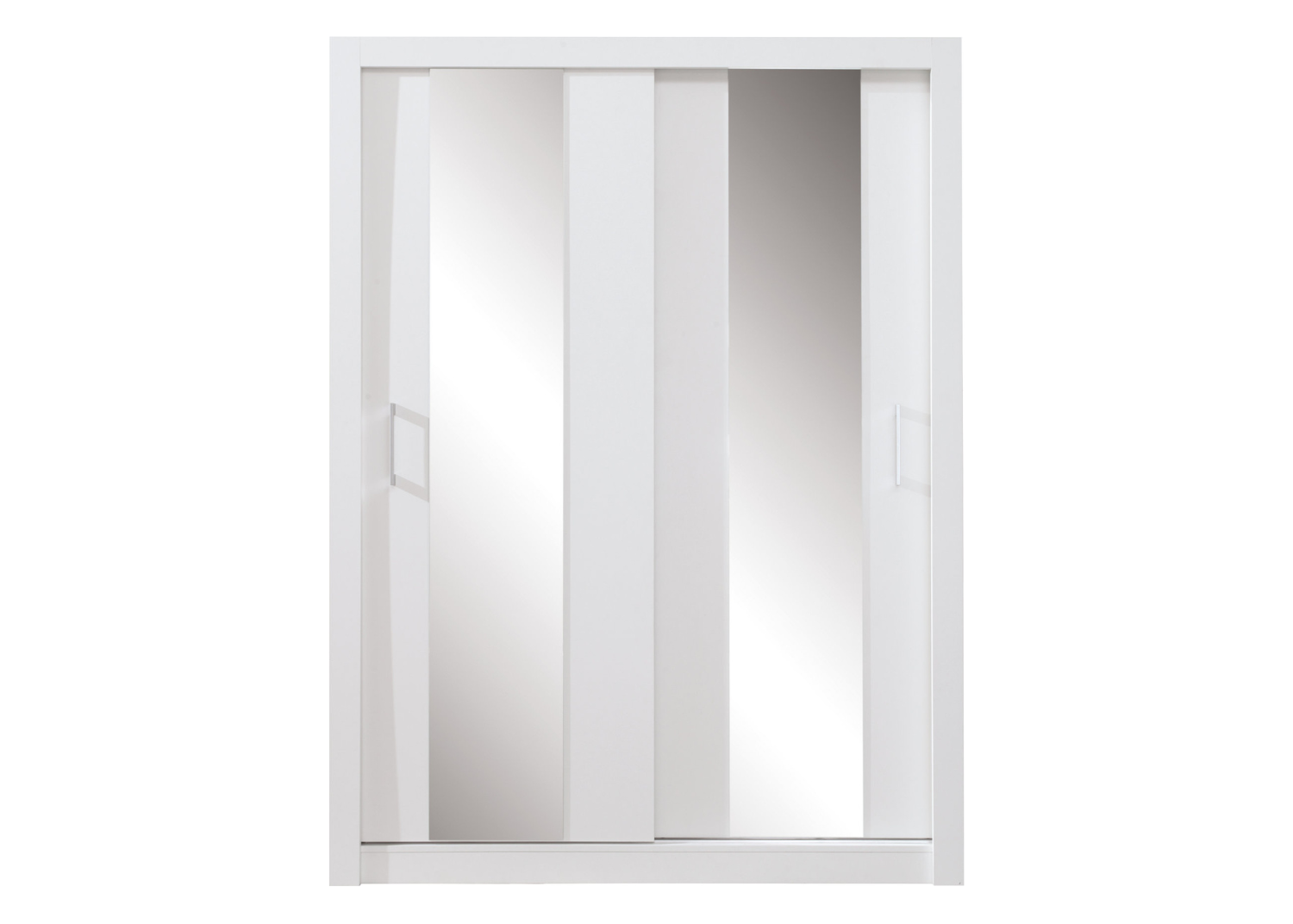 Szafa przesuwna z lustrami MAGNELL 160 cm Biały lux