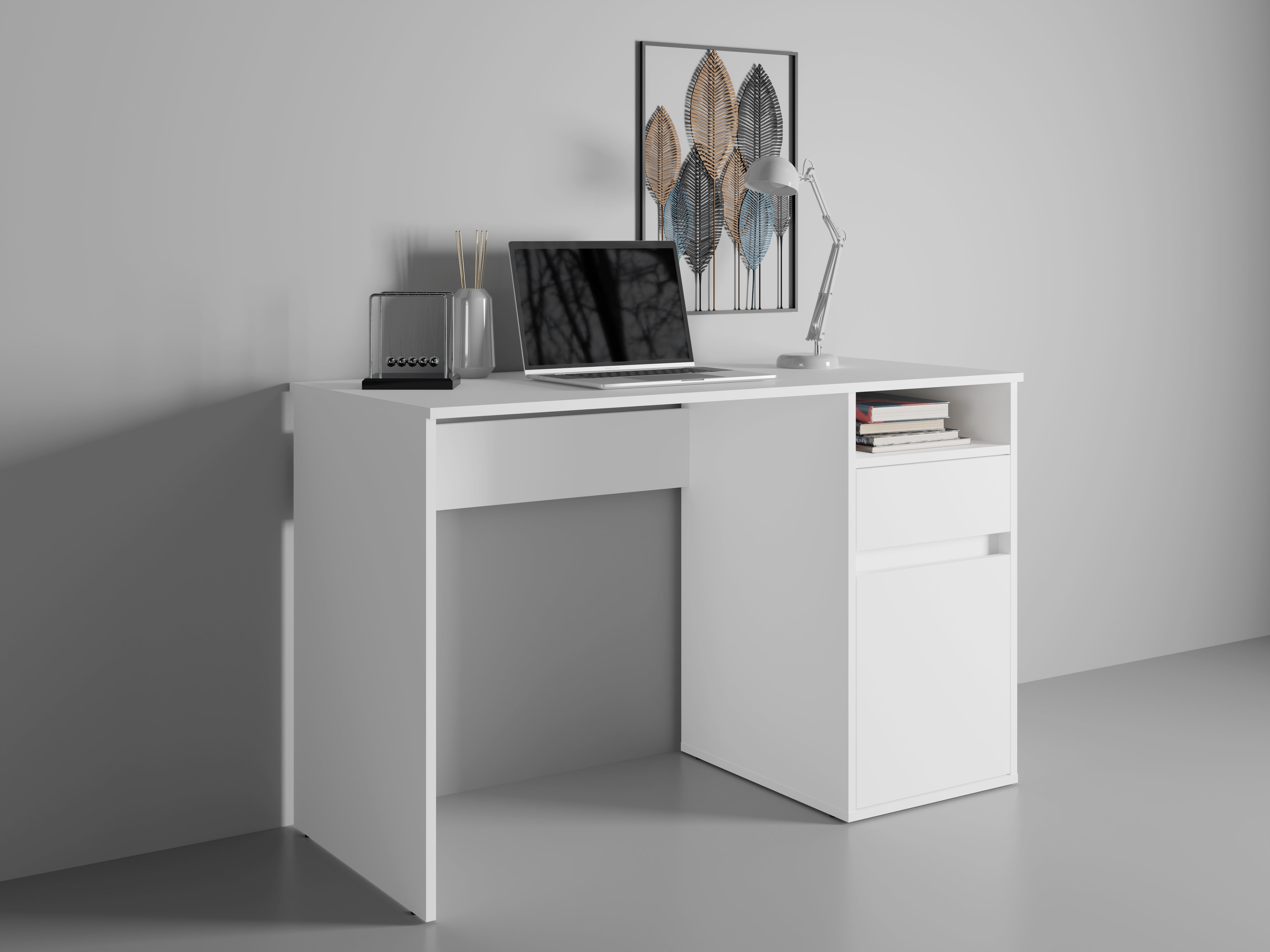 Biurko TASKO 120 cm Biały