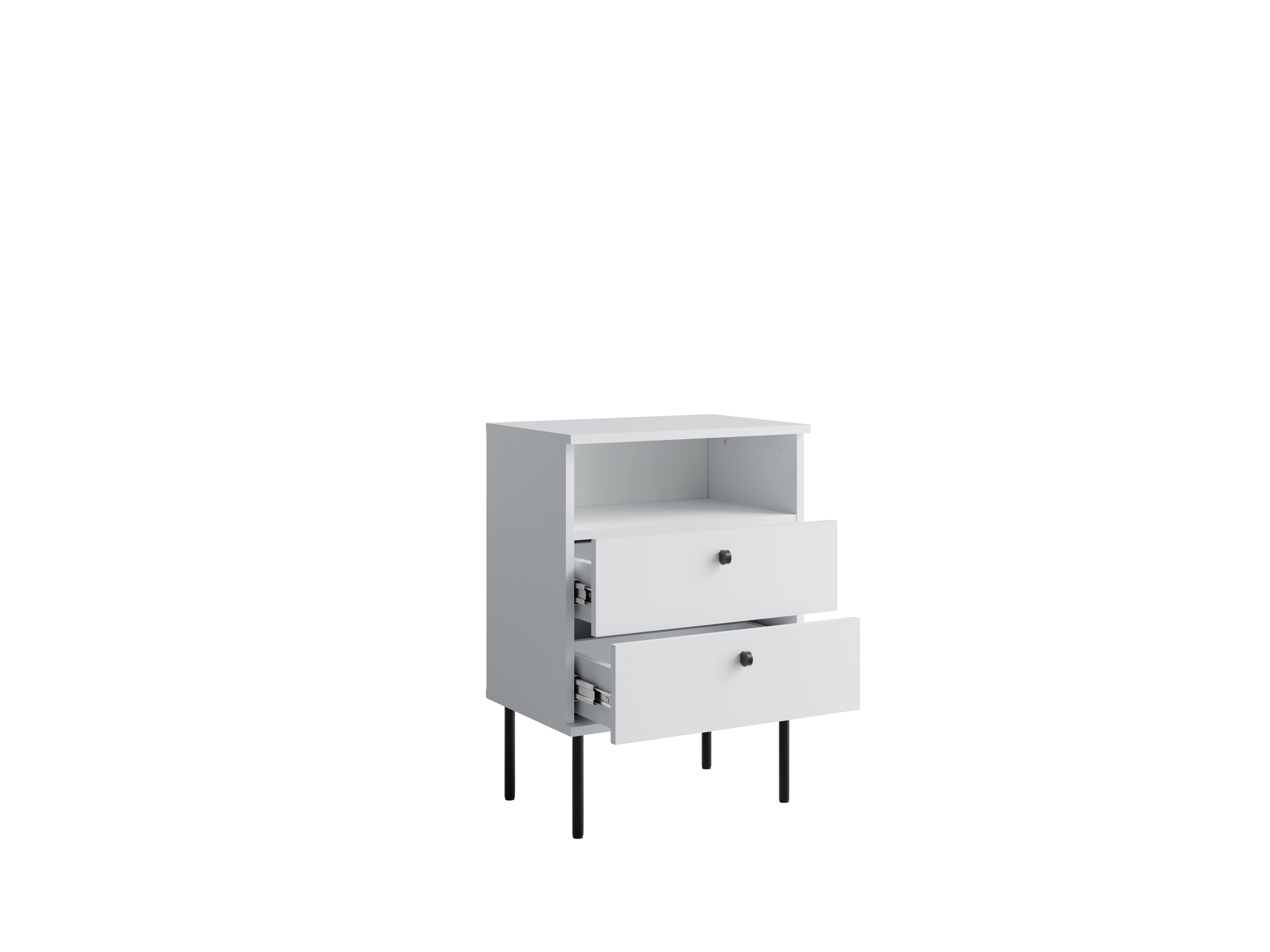 Stolik nocny SENALI 50 cm Biały