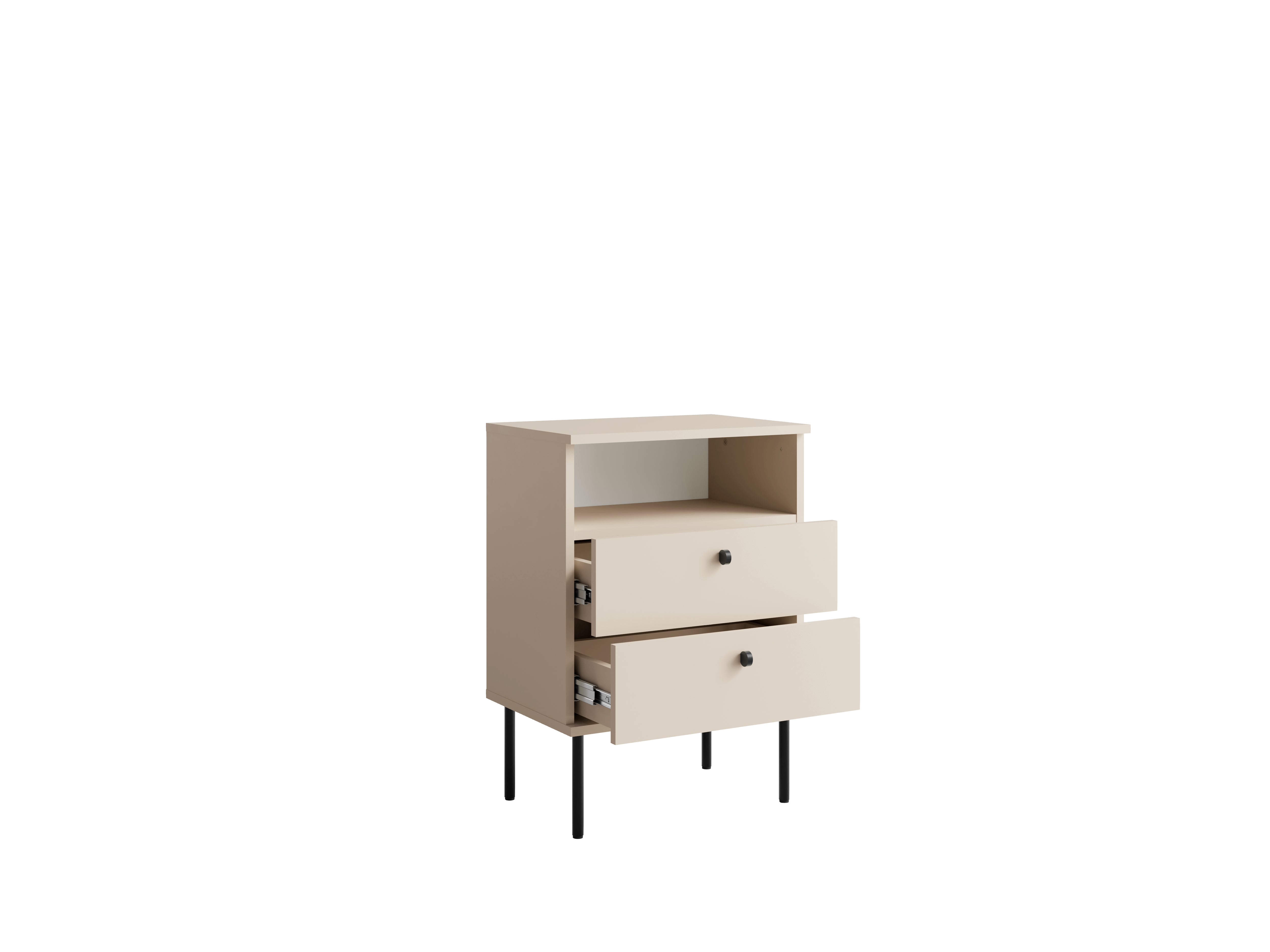 Stolik nocny SENALI 50 cm Beżowy