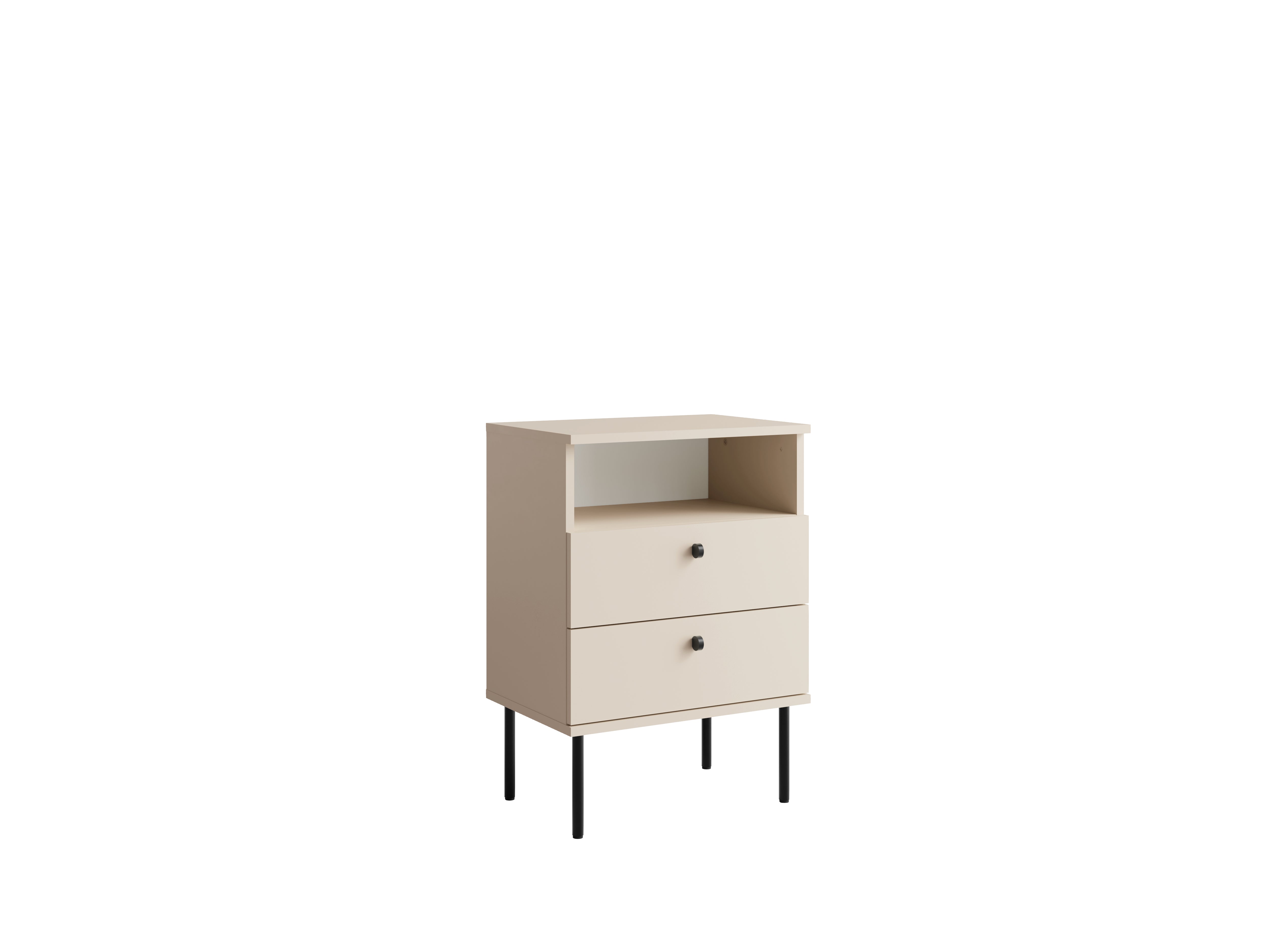 Stolik nocny SENALI 50 cm Beżowy