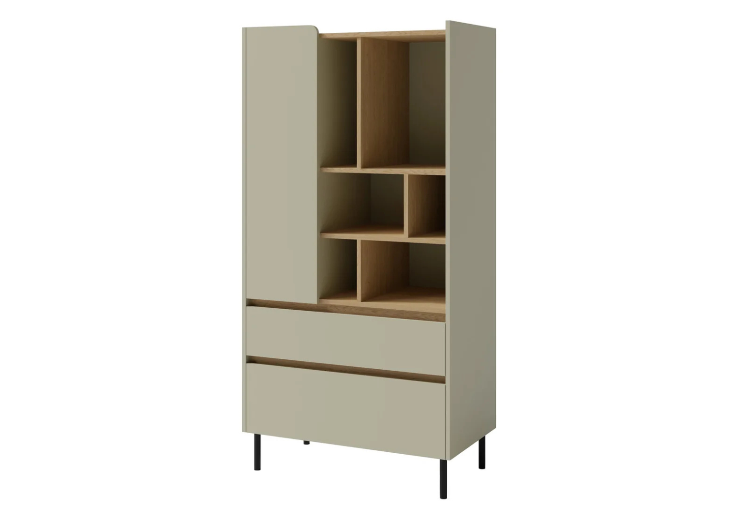 Regał półotwarty VALORIA 80cm Eukaliptus