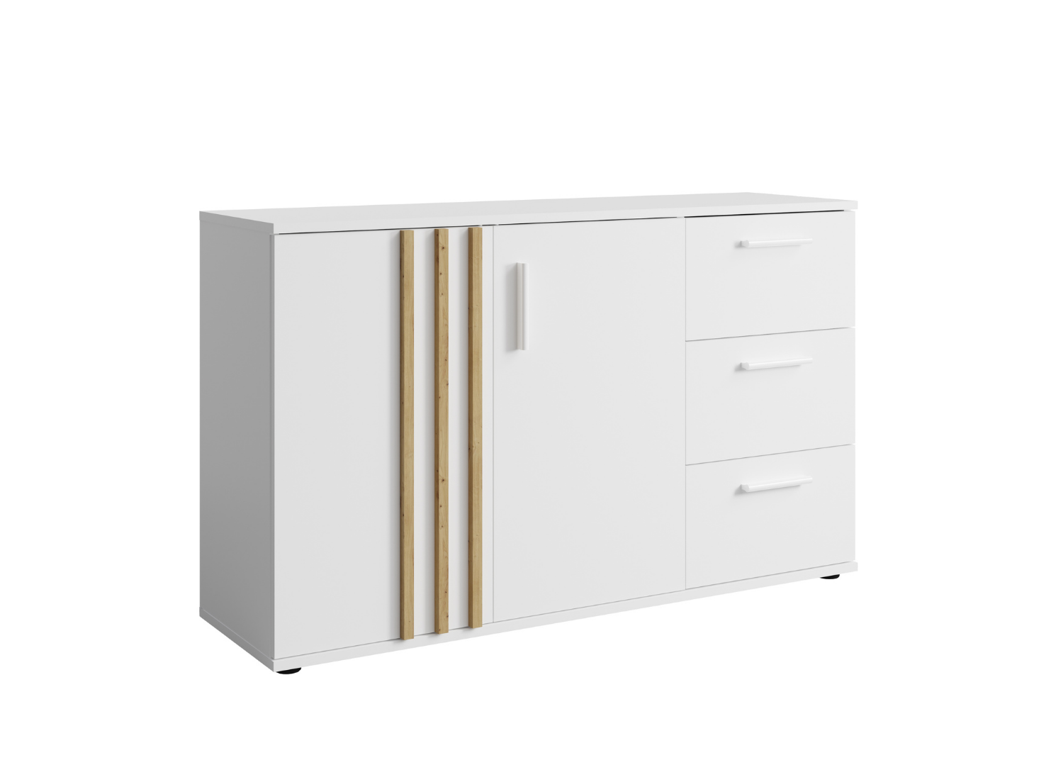Komoda FENDO z szufladami 120 cm Biały