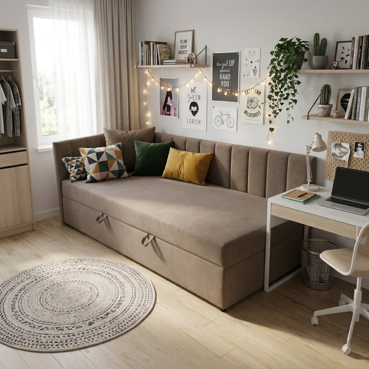 Łóżko LINOR 90x200 L velvet