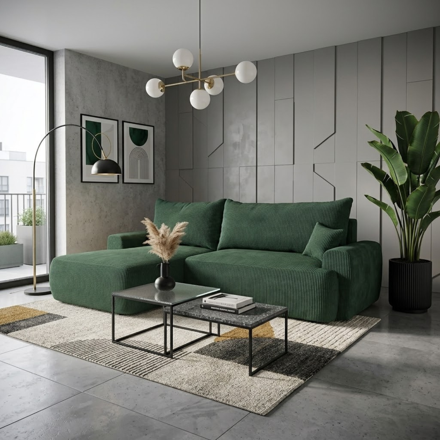 Narożnik ODEA L sztruks