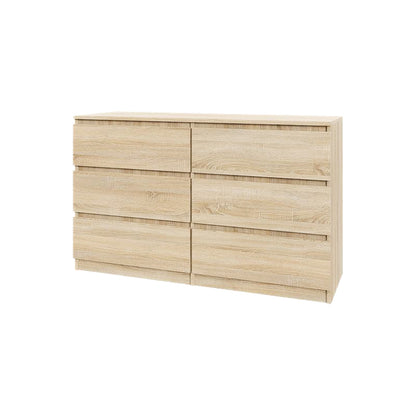 Komoda MODO 100 cm 6 szuflad Dąb sonoma