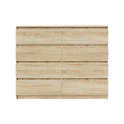 Komoda MODO 100 cm 8 szuflad Dąb sonoma