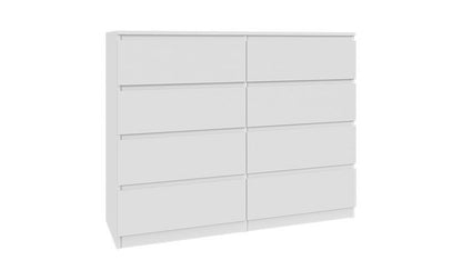 Komoda MODO 100 cm 8 szuflad Biały mat