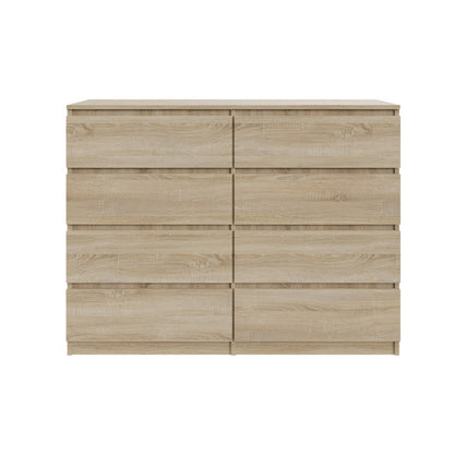 Komoda MODO 120 cm 8 szuflad Dąb sonoma