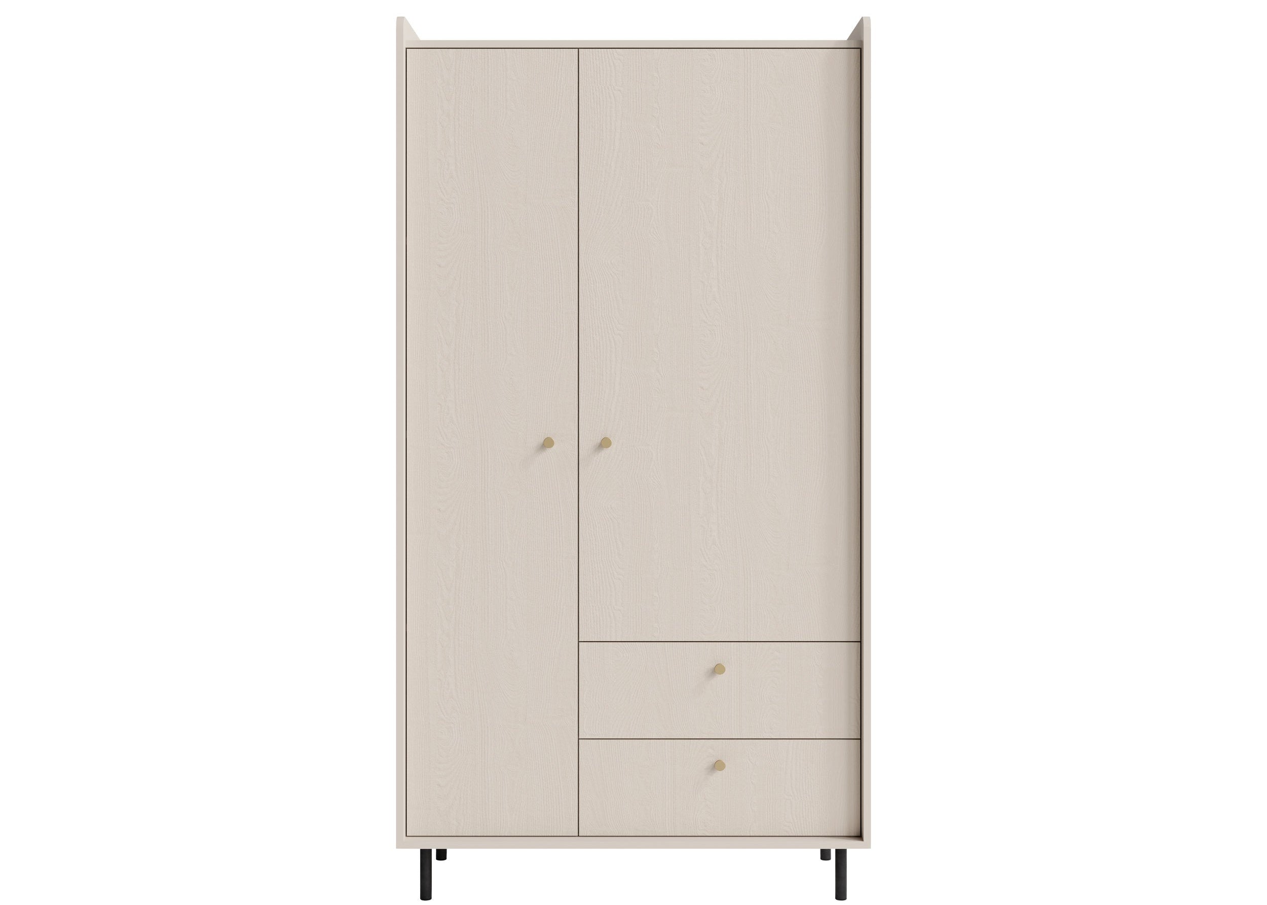 Szafa dwudrzwiowa NORDA 100 cm Jasny beż