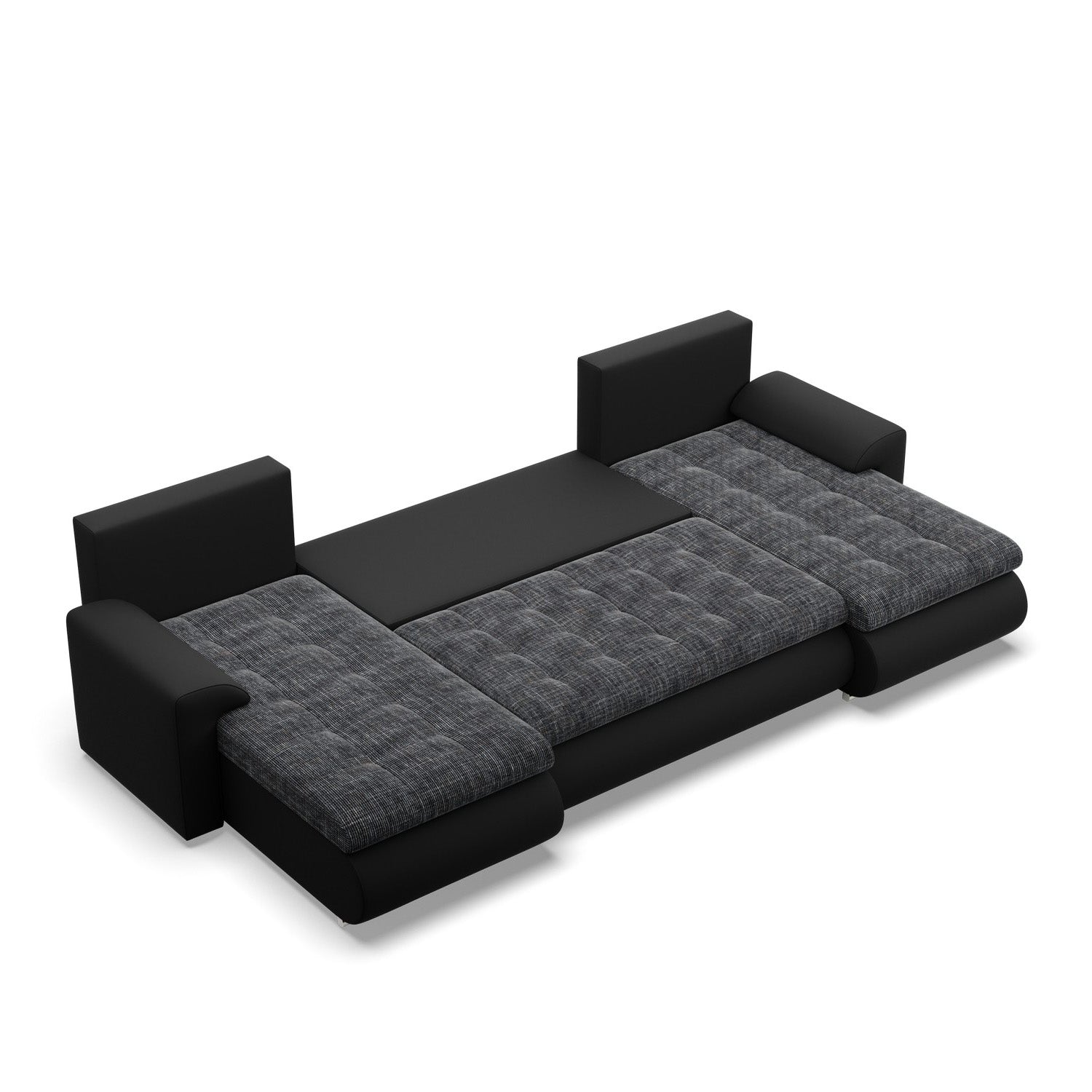 Narożnik FORESTA U plecionka+ekoskóra