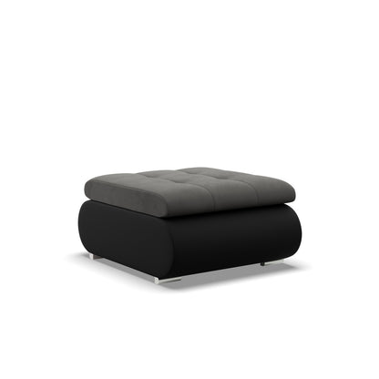 Pufa FORESTA velvet+ekoskóra