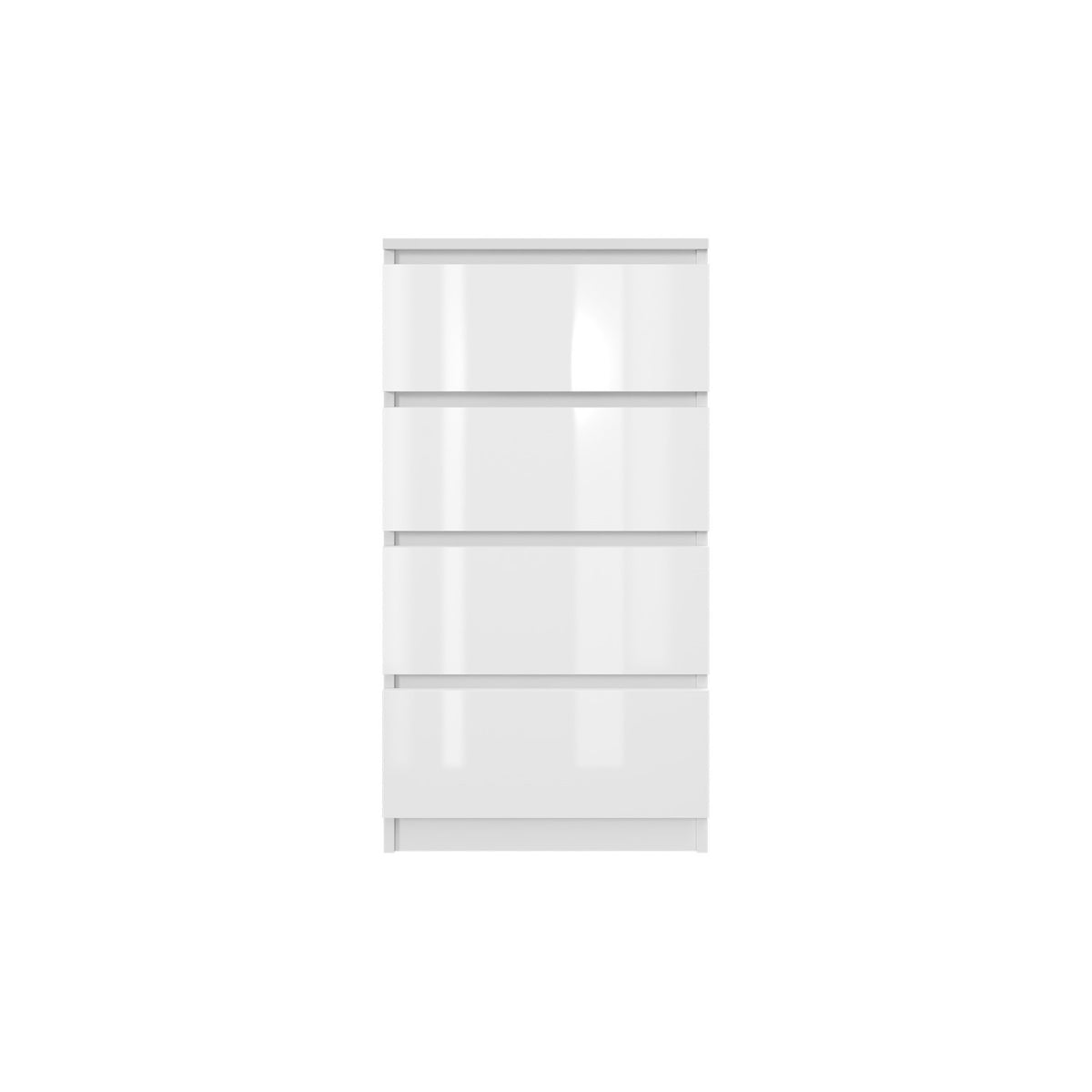 Komoda MODO 50 cm 4 szuflady Biały połysk