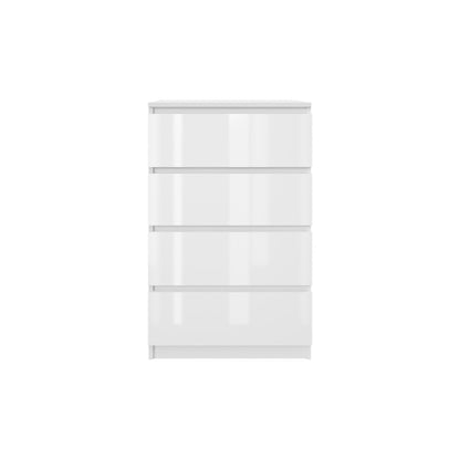 Komoda MODO 60 cm 4 szuflady Biały połysk