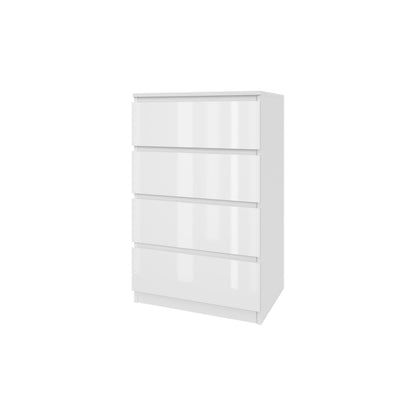 Komoda MODO 60 cm 4 szuflady Biały połysk