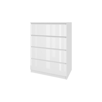 Komoda MODO 70 cm 4 szuflady Biały połysk