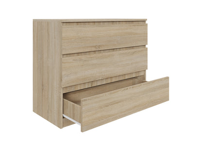 Komoda MODO 90 cm 3 szuflady Dąb sonoma