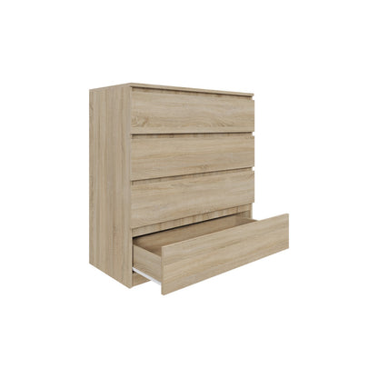 Komoda MODO 90 cm 4 szuflady Dąb sonoma