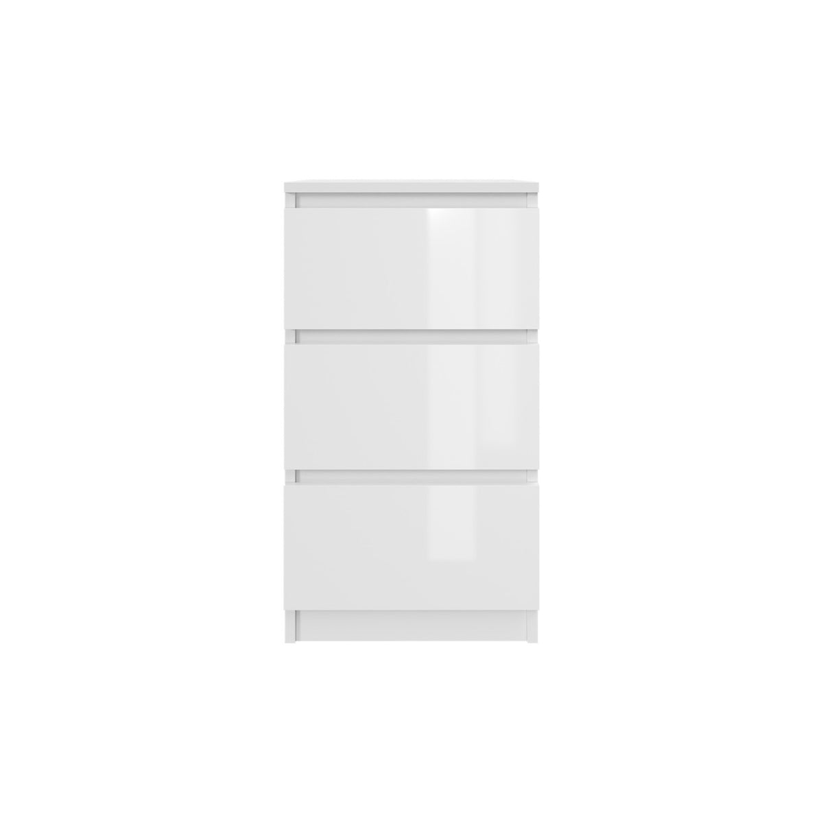 Komoda MODO 40 cm 3 szuflady Biały połysk