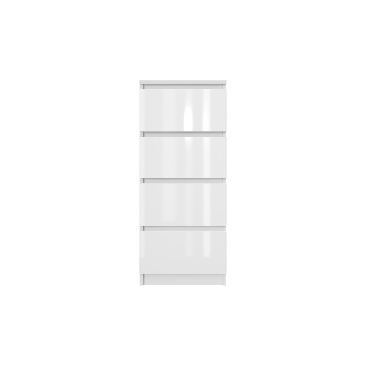 Komoda MODO 40 cm 4 szuflady Biały połysk