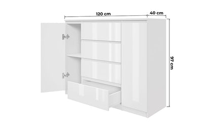 Komoda MODO 2D4S Biały mat