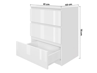 Komoda MODO 60 cm 3 szuflady Dąb sonoma