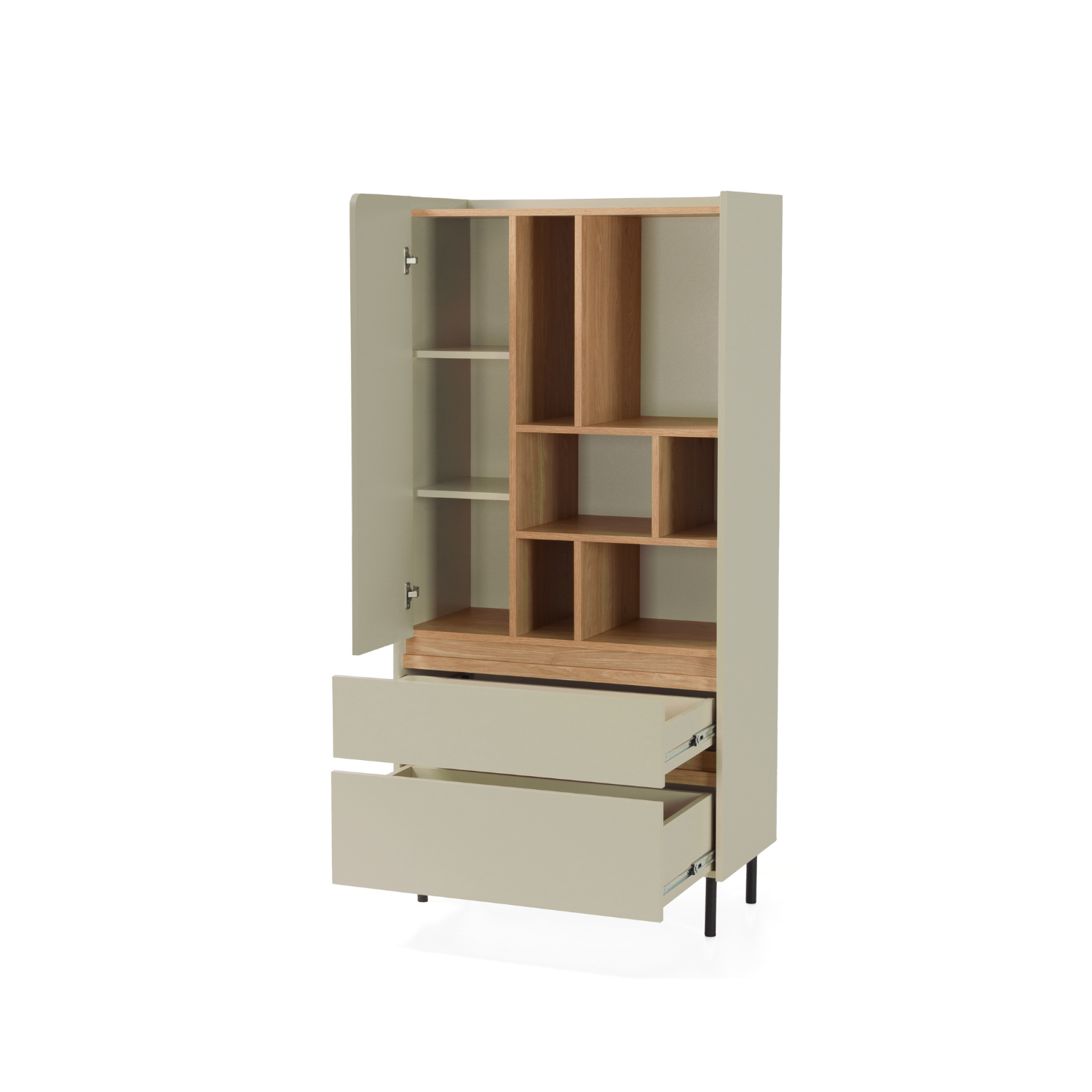 Regał półotwarty VALORIA 80cm Eukaliptus