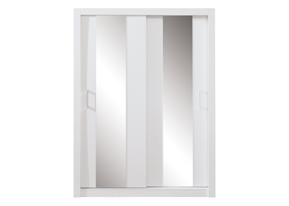 Szafa przesuwna z lustrami MAGNELL 160 cm Biały lux