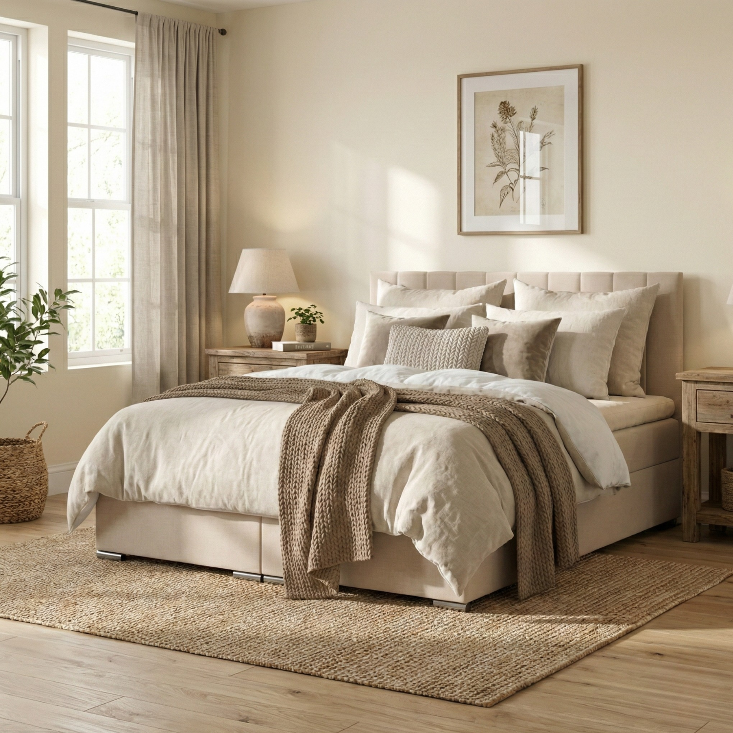 Łóżko AGEN 140x200 plecionka