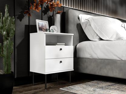 Stolik nocny SENALI 50 cm Biały
