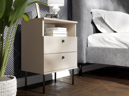 Stolik nocny SENALI 50 cm Beżowy