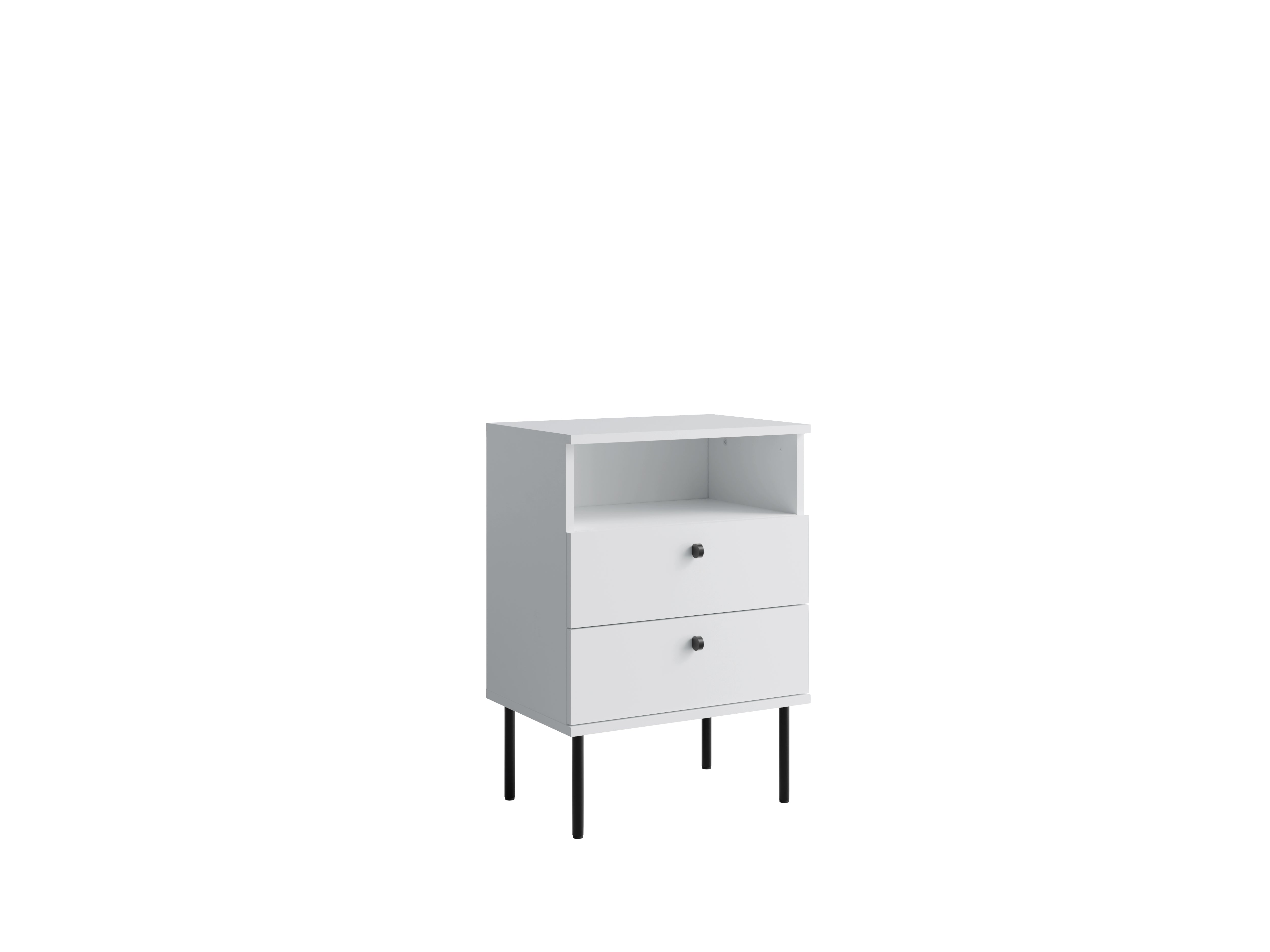 Stolik nocny SENALI 50 cm Biały