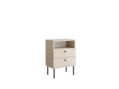 Stolik nocny SENALI 50 cm Beżowy