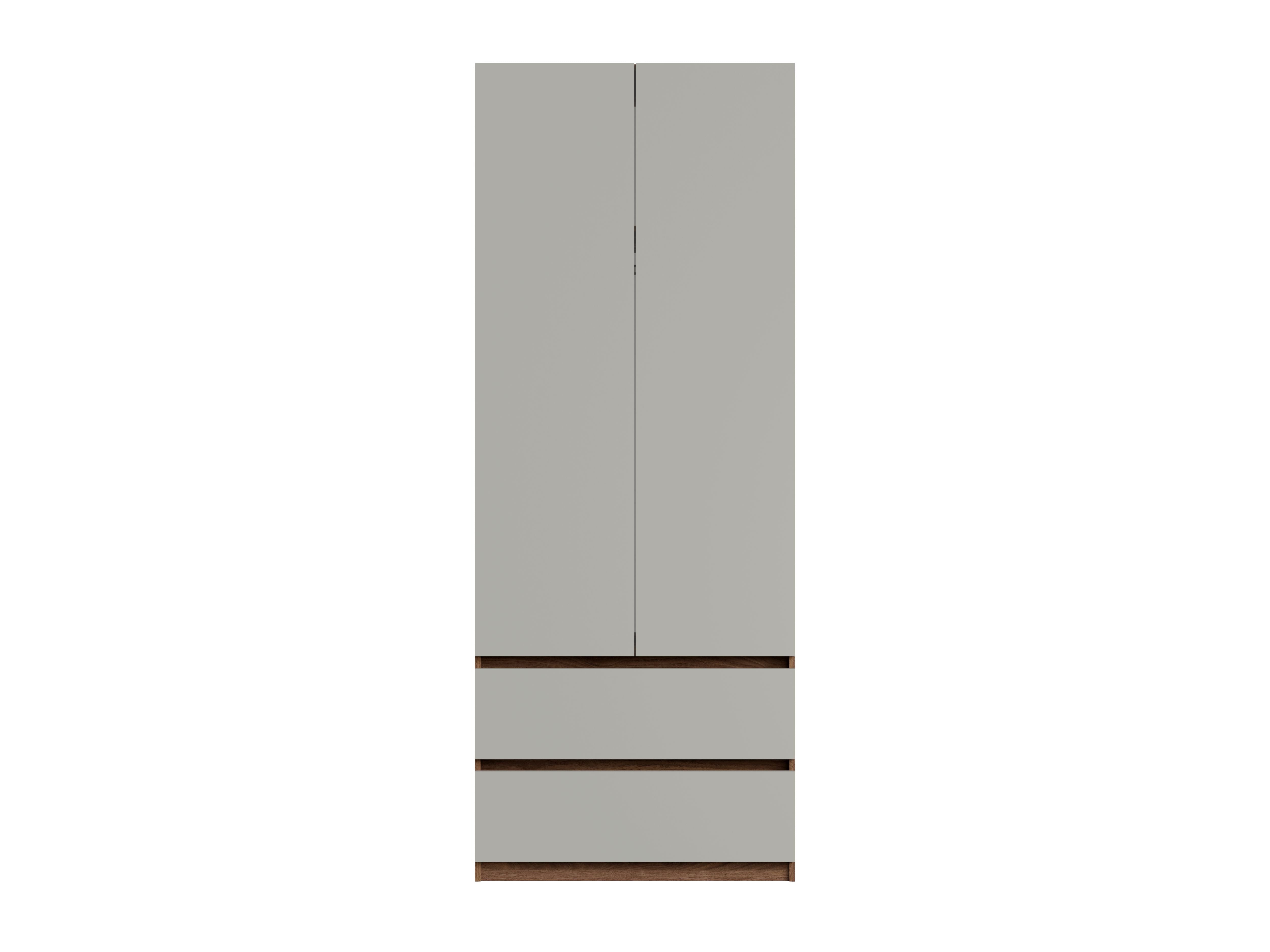 Szafa dwudrzwiowa LIVIENO 90 cm Szary + Orzech