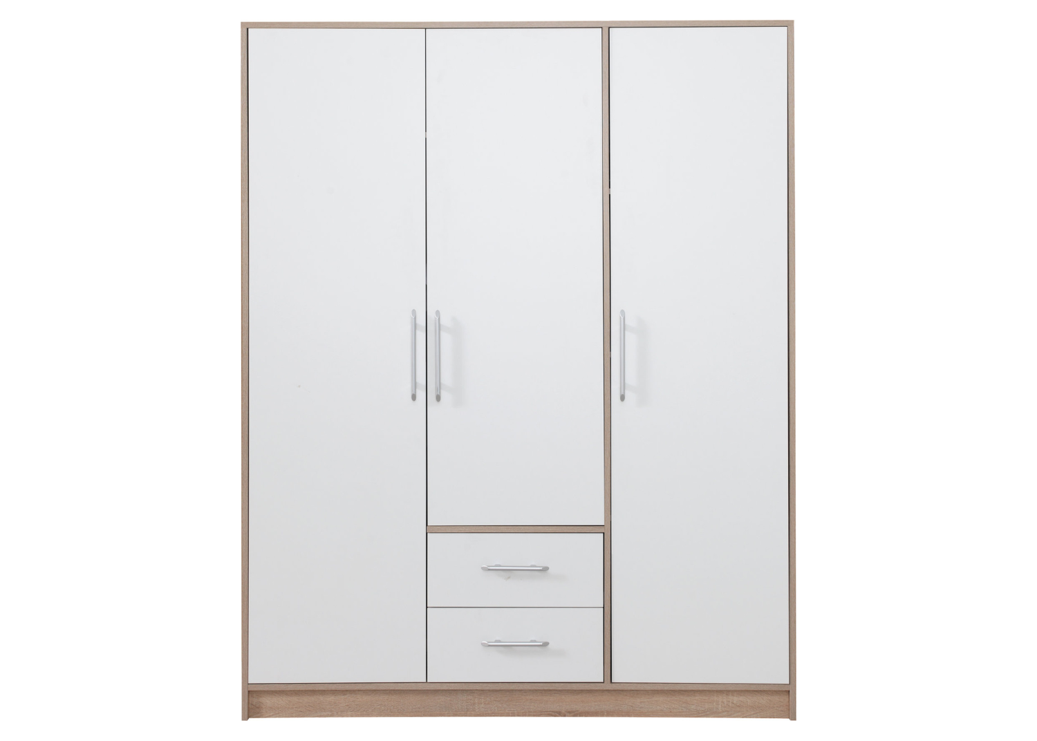 Szafa trzydrzwiowa VENTO 150cm Dąb sonoma + biały