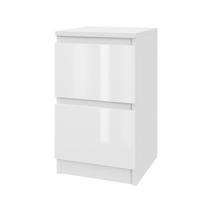 Stolik nocny MODO 30 cm Biały połysk