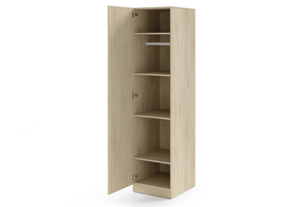 Szafa jednodrzwiowa ZIP 50 cm metalowy uchwyt Dąb cremona